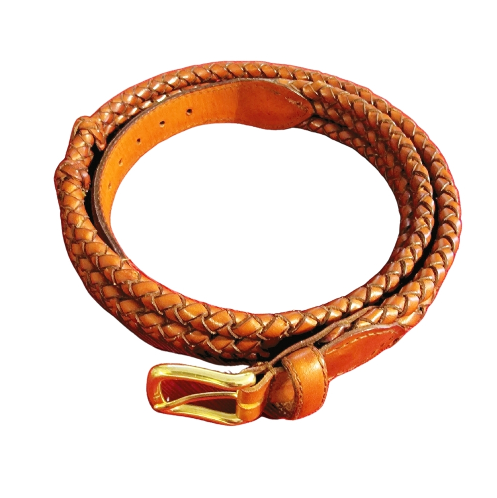 ♡Vintage Leather Braided Belt▪︎38